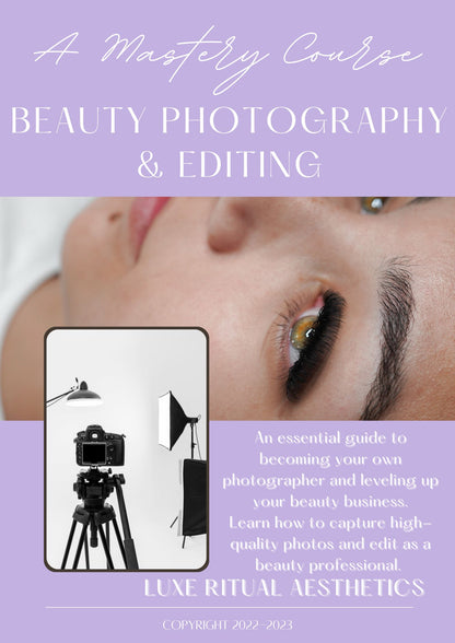 Beauty Photography Mastery E-Book